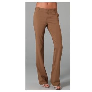 alice + olivia Stacey Pant Trouser Tan size 6 NWT